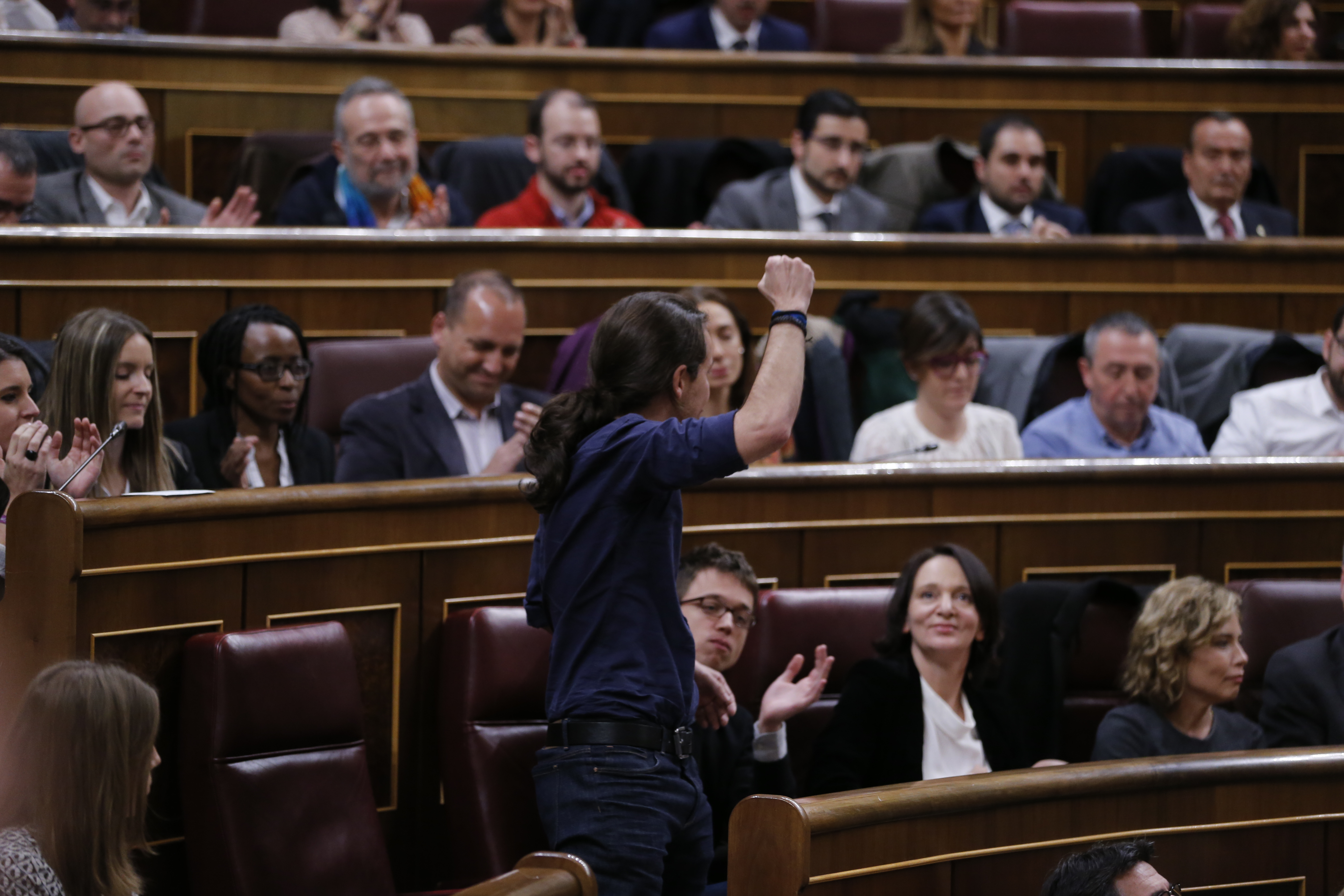 Madrid 13-01-2016 ////// pleno de constitucion de la XI legislatura en el congreso de los diputados con la eleccion de la mesa y presidente del congreso  .. --///. FOTO..Jaime Garcia... ARCHDC////...en la imagen  pablo iglesias